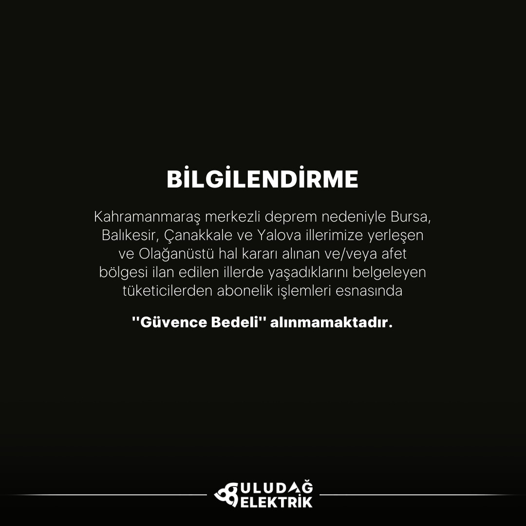 Afet bölgesinden gelenlerden güvence bedeli alınmayacak