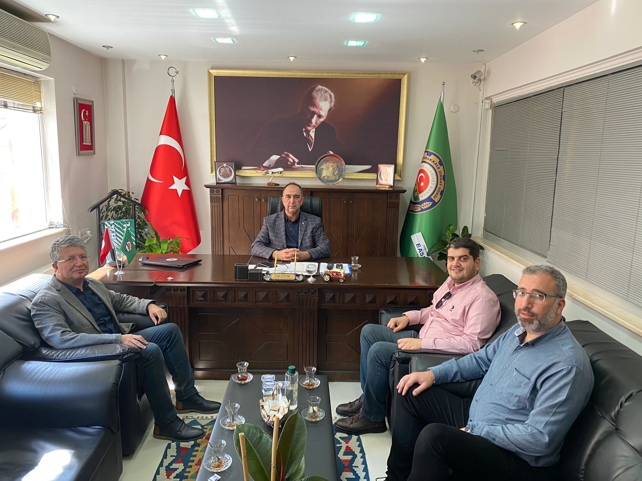 Mutluay’dan yeni Ziraat Odası Başkanı Ünver’e ziyaret