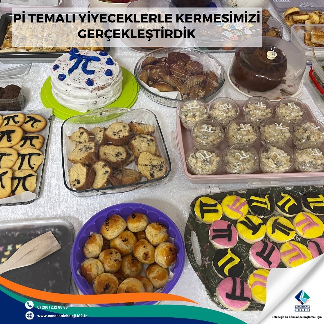 Pi sayısı temalı kermes düzenlediler