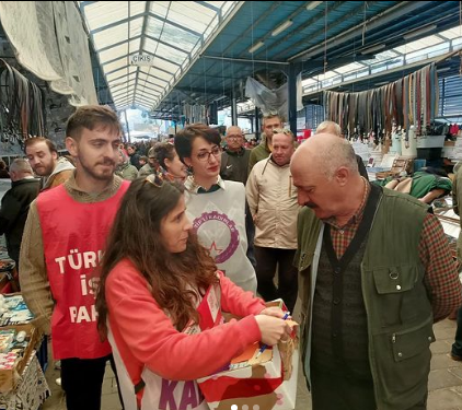 TİP’ten Cuma Pazarı’nda saha çalışması