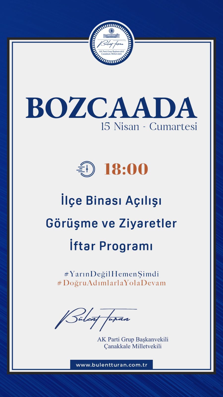 AK Parti Bozcaada İlçe Binası açılıyor