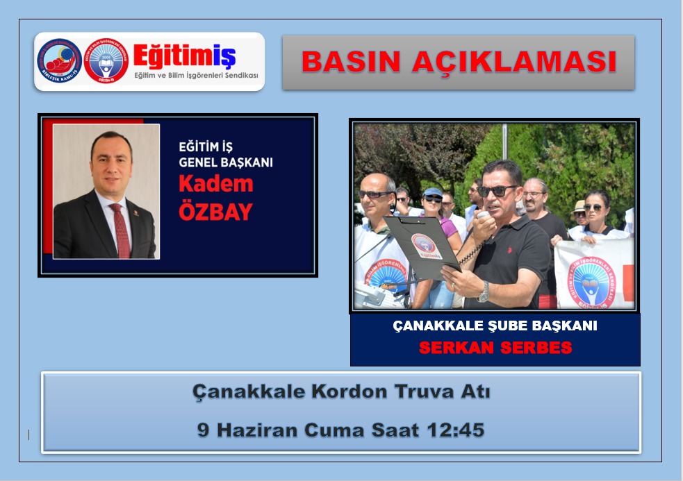 Kadem Özbay Çanakkale’ye geliyor