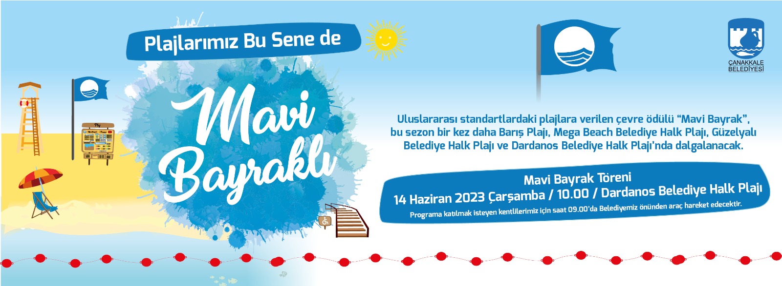 Dardanos Halk Plajı’nda mavi bayrak dalgalanacak