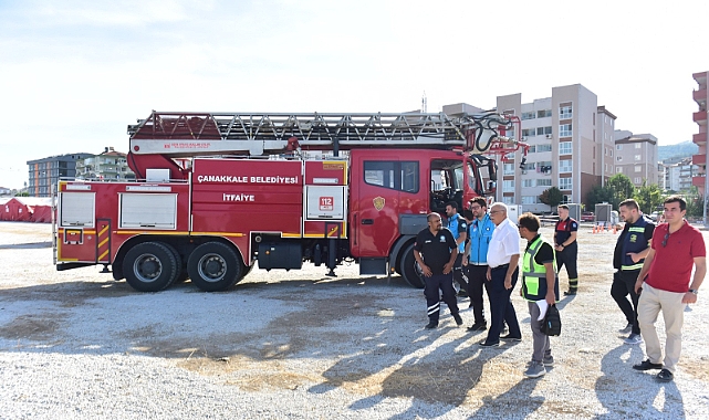 Başkan Gökhan Tatbikat Alanını Ziyaret Etti