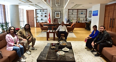 Başkan Gökhan kardeş kentin yeni elçilerini ağırladı