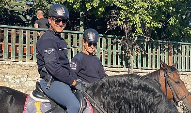 Bigalı Köyü’nde Atlı Jandarmalara ilgi