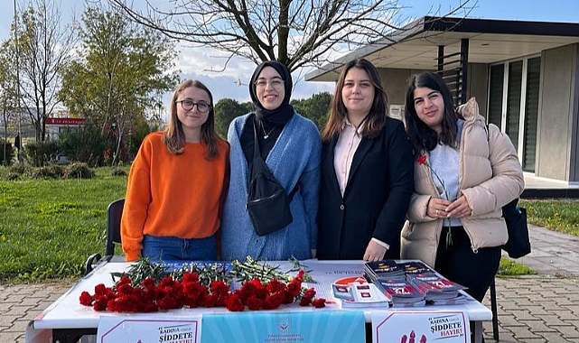 Şiddete karşı bilgilendirme yapıldı