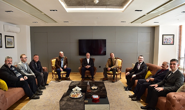 Başkan Gökhan, konuklarını ağırladı