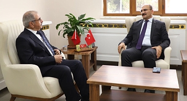 Başkan Özacar'dan Kaymakam Abacı'ya ziyaret