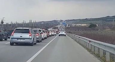 Çanakkale böyle bir trafik görmedi (videolu)