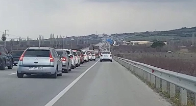 Çanakkale böyle bir trafik görmedi (videolu)