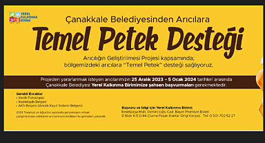 Çanakkale'de arıcılara petek desteği