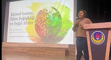 Çanakkale'de küresel ısınma anlatıldı