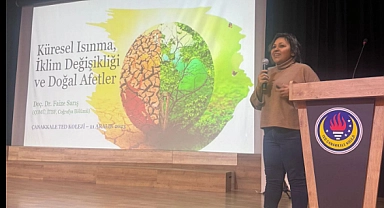 Çanakkale'de küresel ısınma anlatıldı