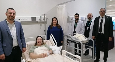 Hemşire Kiraz anne oldu