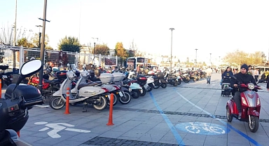Şehrin kalbi motosiklet otoparkı oldu