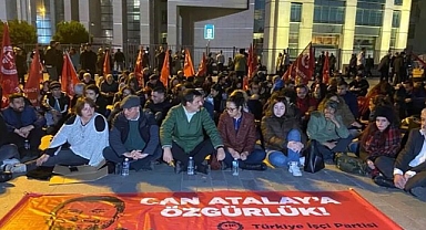 TİP, adliye önünde eylem başlattı