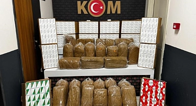 Afyonkarahisar’da kaçak tütün operasyonu