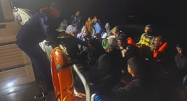 Ayvacık'ta 38 düzensiz göçmen yakalandı