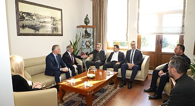 Başkan Özacar misafirlerini ağırladı