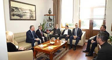 Başkan Özacar misafirlerini ağırladı