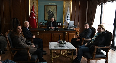 Başkan Yılmaz'dan Kaymakam Öztürk'e ziyaret