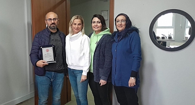 Çan'da başarılı öğretmene veda