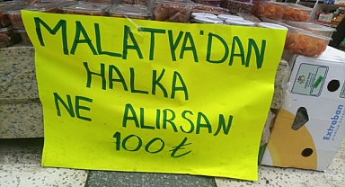 Çan'da Malatya ürünlerinin satışı başladı