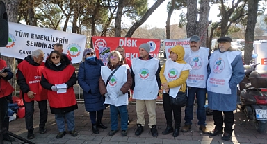 Çanakkale'de Emekli Sendikalarından basın açıklamasına çağrı (videolu)