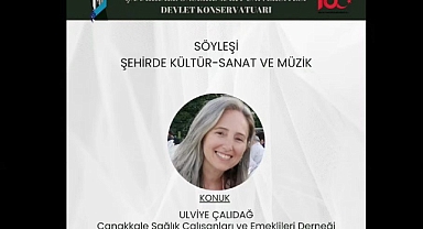 Çanakkale'de söyleşide müzik konuşulacak