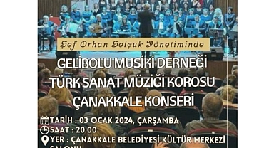 Çanakkale’de TSM konseri verilecek