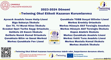 Çanakkale'den eTwinning okulu etiketi kazanan kurumlar öne çıkıyor
