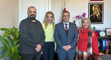 ÇOMÜ İletişim Fakültesi'nden Müdür Esirgemez'e ziyaret
