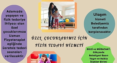 Gökçeada’da özel çocuklara fizik tedavi hizmeti
