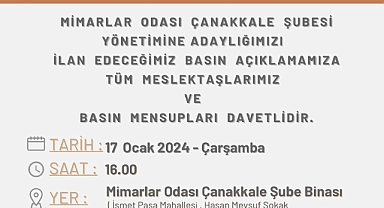 Yeni Yüzyıl Mimarlık adaylığını açıklayacak