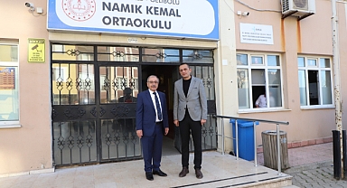 Başkan Özacar, okullara desteğini sürdürüyor