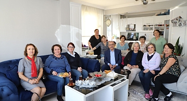 Başkan Özacar, pişi ikramına konuk oldu