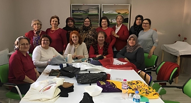 Bayramiç'te nakış kursları devam ediyor