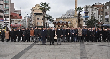 Biga'da Şehit Kaymakam Köprülülü Hamdi Bey, şehit edilişinin yıl dönümünde anıldı