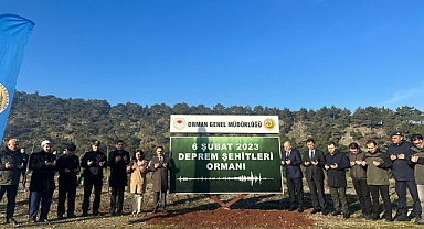 Çanakkale'de ''Deprem Şehitleri Ormanı''
