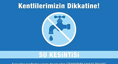 Çanakkale'de "Teknopark Kavşağı İnşaatı" Sebebiyle Su Kesintisi Uyarısı