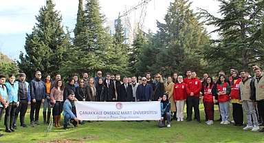 ÇOMÜ'den 6 Şubat depremi anısına Hatıra Ormanı