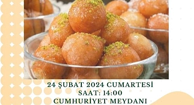 Cumhuriyet Meydanı'nda Berat Kandili Lokma İkramı