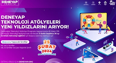 Deneyap Teknoloji Atölyeleri için Başvurular Başladı