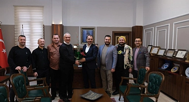 Biga Motosiklet ve Doğa Aktiviteleri Derneği'nden Kaymakam Dolu'ya ziyaret