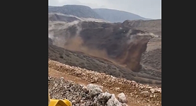 Erzincan'da altın madeninde göçük meydana geldi