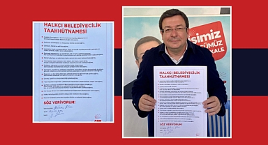 Başkan Adayı Erkek, Halkçı Belediyecilik Taahhütnamesini imzaladı