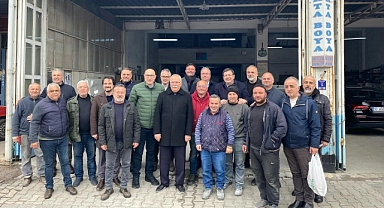 Başkan Adayı Erkek sanayi esnafı ile bir araya geldi