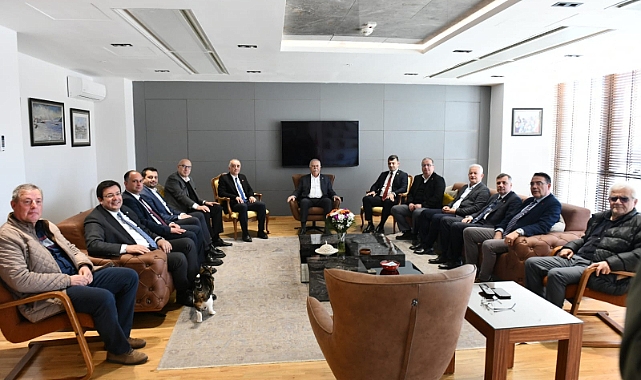 Başkan Gökhan konuklarını ağırladı