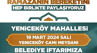 Biga Belediyesi Ramazan bereketini Yeniceköy mahallesi'nde kutluyor